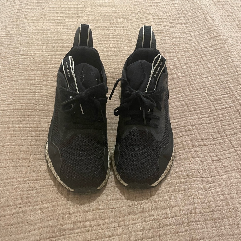 Black/Leopard Reebok Tennis Shoes - Picture 3 of 4